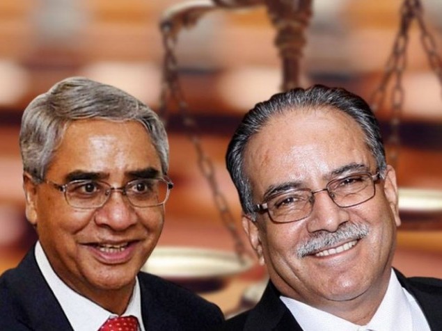 संसदीय दलको नेता चयन भएलगत्तै देउवा भेट्न बालुवाटार पुगे प्रचण्ड